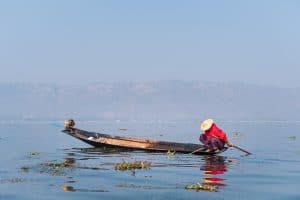 Pêcheur, Lac Inle, Myanmar